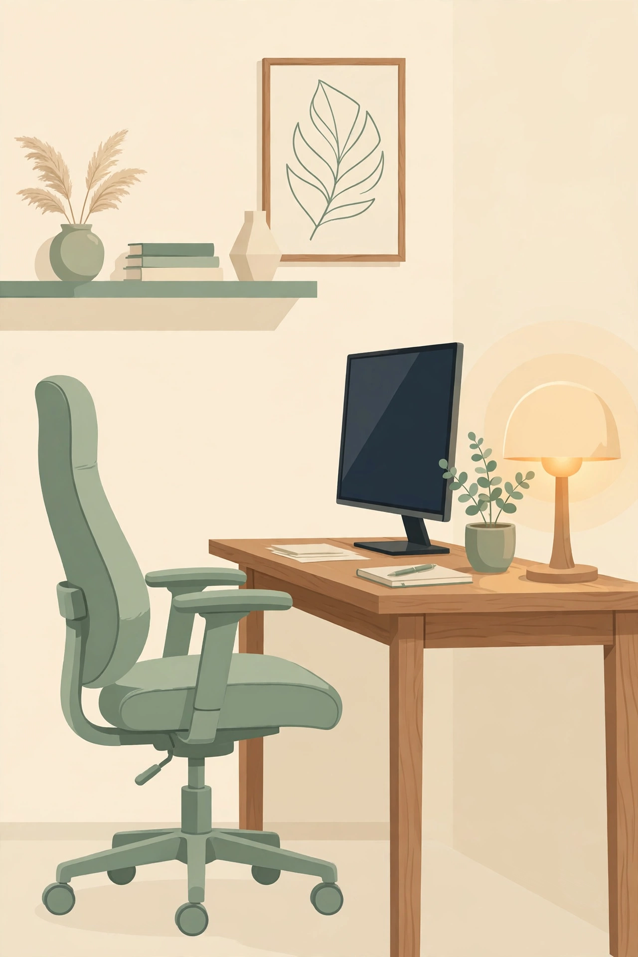 Cover of The No-Regrets Home Office Guide, a $9 PDF guide to setting up a comfortable, productive home office